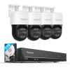 4X REOLINK Trackmix PoE Bundle 1x RLN8-410 NVR with Built-in 2TB HDD, 4K PTZ Security Cameras System, IP PoE Outdoor Cameras with 6X Hybrid Zoom, Auto Tracking, Human/Vehicle/Pet Detection view 1