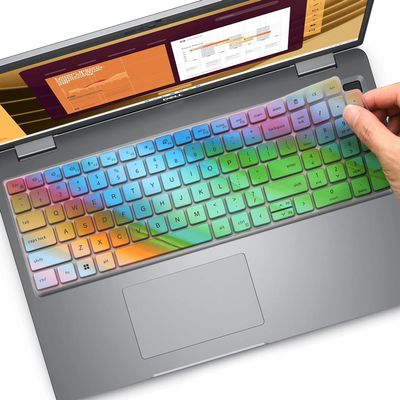 Colorful Laptop Keyboard Cover Skin for Dell Latitude 5550, 5540, 5520, 5521, 3540 15.6" and Dell Precision 3560, 3561, 3570, 3571, 3580, 3581, 3590, 3591 15.6 inch Laptop