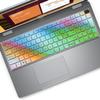 Colorful Laptop Keyboard Cover Skin for Dell Latitude 5550, 5540, 5520, 5521, 3540 15.6" and Dell Precision 3560, 3561, 3570, 3571, 3580, 3581, 3590, 3591 15.6 inch Laptop view 3