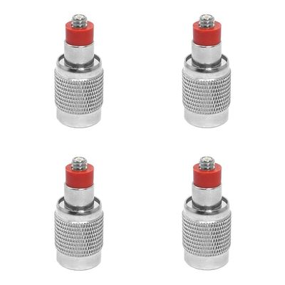 BJDZ 50Ohm 4Pcs TNC Male to 10-32 Type Female with O-Rubber Ring Adapter.