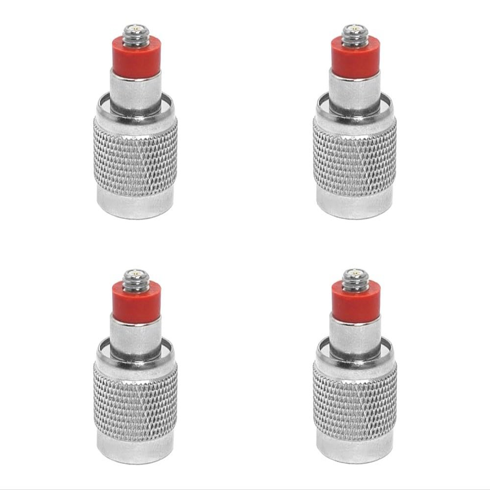 BJDZ 50Ohm 4Pcs TNC Male to 10-32 Type Female with O-Rubber Ring Adapter.