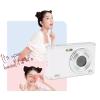 2.8 inch Digital Camera, 48MP 4K Compact Small Travel Camera, 16x Digital Zoom Point and Shoot Camera, Dual Lens Design, Autofocus (White) view 2