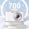 2.8 inch Digital Camera, 48MP 4K Compact Small Travel Camera, 16x Digital Zoom Point and Shoot Camera, Dual Lens Design, Autofocus (White) view 4