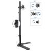 LOVULIFE Monitor Stand Computer Monitor Stand 10"-32" Monitor Stand Adjustable Monitor Mounting Bracket Floor-Standing Heightened Monitor Stand, Holds 4.4 to 19.8 Lbs Monitor Arm(B) view 3