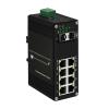 BAISULI Industrial Din Rail Switch Gigabit Ethernet Industrial L2+ Managed Ethernet (PoE) Fiber Switch 8-Port 10/100/1000T + 2/6-Port 1000X SFP IEEE 802.3af/at Aluminum Case IP40(PoE 8GE 2SFP) view 2