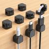 Magnetic Cable Clips, Adjustable Cord Holder Management, Adhesive Wire Keeper Organizer for Home Office Desk Phone PC Car Wall Desktop Nightstand Appliance (9-Pack Black) view 1