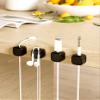 Magnetic Cable Clips, Adjustable Cord Holder Management, Adhesive Wire Keeper Organizer for Home Office Desk Phone PC Car Wall Desktop Nightstand Appliance (9-Pack Black) view 3