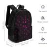 KLWQR Black Square Travel Backpack Lightweight Large Capacity Laptop Backpack Casual Daypack for Men Women view 2