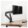 LOVULIFE Monitor Stand Dual Screen Monitor Stand Arm Gas Spring Monitor Arm Mount for 2 LCD Screens Long Arm Monitor Stand Mount with 2 USB Ports, Hold Up to 15kg Monitor Monitor Arm view 1