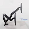LOVULIFE Monitor Stand Dual Screen Monitor Stand Arm Gas Spring Monitor Arm Mount for 2 LCD Screens Long Arm Monitor Stand Mount with 2 USB Ports, Hold Up to 15kg Monitor Monitor Arm view 3