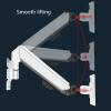 LOVULIFE Monitor Stand Monitor Arm White Monitor Stand Adjustable Gas Spring Single Arm Stand 10"-32" Monitor Wall Mount Bracket with 75/100mm, Holds Up to 19.8lbsa Monitor Arm(B) view 4