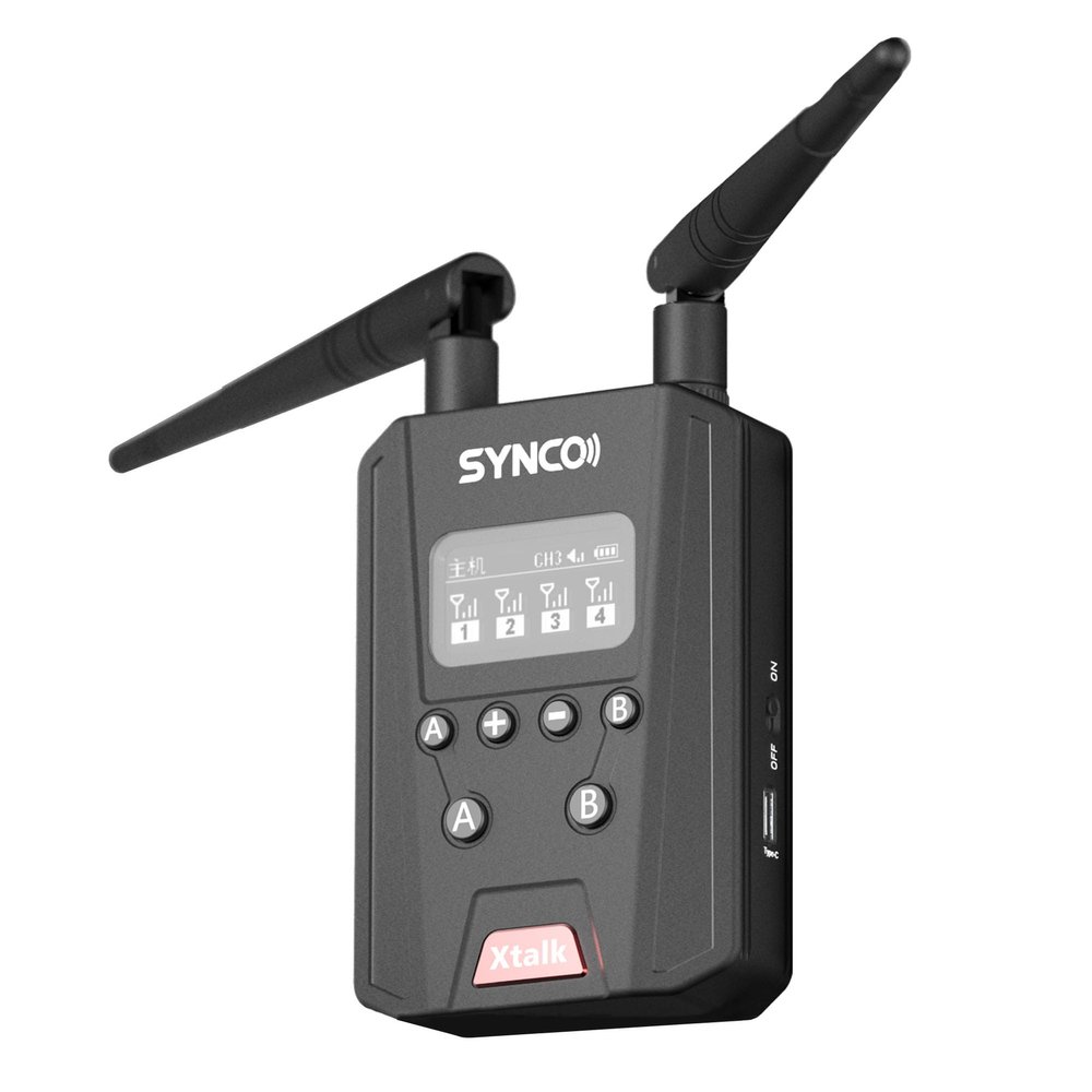 SYNCO Xtalk Link Signal Booster with Master&Level 1 Mode Microphone, Communication Steady Extender, Broader Distance Up to 700 ms (2297 Foots), Hub for Xtalk Wireless Intercom System