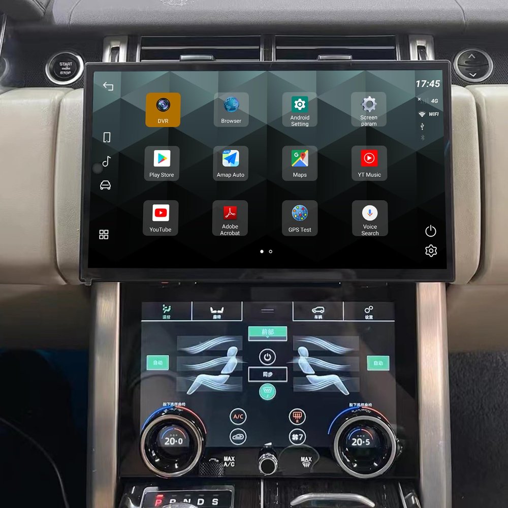 13.3 Inch Qualcomm Android 12 Car Radio for Land Rover Range Rover Vogue L405 2013-2017 Stereo Replacement GPS Navigation Head Unit Multimedia Player IPS Touch Screen (OEM Bosch System,8+128GB)