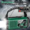 QAUYYW Hand Crank Emergency Radio,37000mWhSolar Powered Hand Crank Portable NOAA AM FM Weather Radio with 3Mode Flashlight and Reading Light,Cell Phone Charger,Home and Emergency Distress Signa view 4