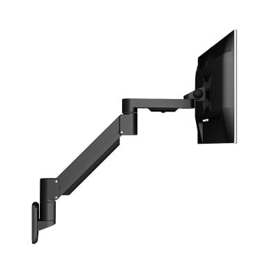 LOVULIFE Monitor Stand Monitor Arm Single Monitor Stand Desk Mount Wall-Mounted Foldable Monitor Stand Arm 22"-30" Adjustable Monitor Wall Mount Bracket, Holds Up to 17.6 Lbs Monitor Arm(Black)