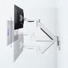 LOVULIFE Monitor Stand Monitor Arm Single Monitor Stand Desk Mount Wall-Mounted Foldable Monitor Stand Arm 22"-30" Adjustable Monitor Wall Mount Bracket, Holds Up to 17.6 Lbs Monitor Arm(Black) view 4