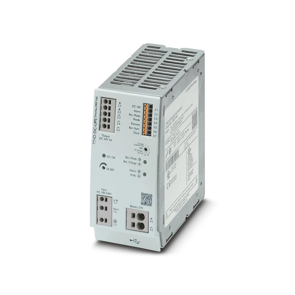 CHUNYE Uninterruptible Power Supply UPS 2907160 TRIO-UPS-2G/1AC/24DC/5 Trio DC-UPS 24VDC/5A Uninterruptible Power Supply