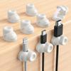 Magnetic Cable Clips, Adjustable Cord Holder Management, Adhesive Wire Keeper Organizer for Home Office Desk Phone PC Car Wall Desktop Nightstand Appliance (9-Pack White Shoes) view 1
