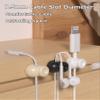 Magnetic Cable Clips, Adjustable Cord Holder Management, Adhesive Wire Keeper Organizer for Home Office Desk Phone PC Car Wall Desktop Nightstand Appliance (9-Pack White Shoes) view 2