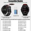 2-Tone Silicone Watch Band for Garmin Forerunner 970 965 955 945 935,22mm Interchangable Quick Release Replacement Bands for Garmin Fenix 7 Pro, Fenix 6 Pro, Fenix 5 Plus,Black Grey view 2