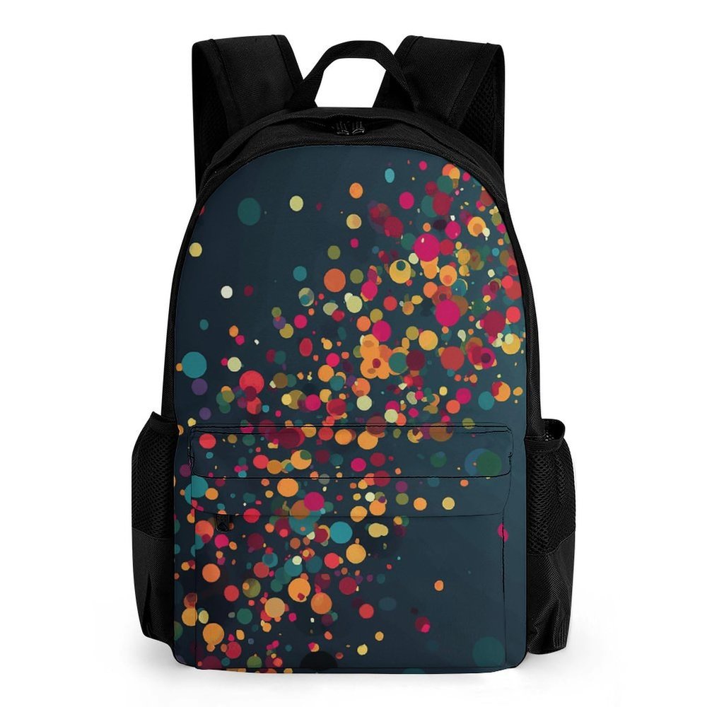 KLWQR Falling Colorful Dots Travel Backpack Lightweight Large Capacity Laptop Backpack Casual Daypack for Men Women
