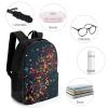KLWQR Falling Colorful Dots Travel Backpack Lightweight Large Capacity Laptop Backpack Casual Daypack for Men Women view 4