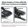 Mangoal Front 4K & Rear 1080P Dash Cam Custom for Volvo S90 & V90 Cross Country & V90 2017 2018 2019 2020 2021 (Model A),Integrated OEM Look, UHD 2160P Video,WiFi & App,Easy to Install,128GB Card view 2