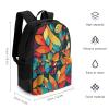 KLWQR Colorful Artwork Travel Backpack Lightweight Large Capacity Laptop Backpack Casual Daypack for Men Women view 2