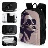 KLWQR Minimalist Line Art Travel Backpack Lightweight Large Capacity Laptop Backpack Casual Daypack for Men Women view 3