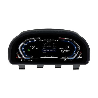12.3'' Digital Dashboard LCD Panel Speedometer Virtual InstrumentCompatible for BMW F10 F11 F18 F06 F12 F13 F01 F02 F03 F25 F26 F15 F16(with HUD)