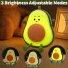 Yesinaly Cute Avocado Night Light for Kids - Touch Silicone Night Lamp for Bedroom Nursery Classroom Lamp Nightlight for Boys Girls Birthday Gifts, Green view 2