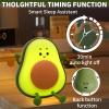 Yesinaly Cute Avocado Night Light for Kids - Touch Silicone Night Lamp for Bedroom Nursery Classroom Lamp Nightlight for Boys Girls Birthday Gifts, Green view 3