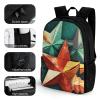 KLWQR Paper Cut Stars Travel Backpack Lightweight Large Capacity Laptop Backpack Casual Daypack for Men Women view 3