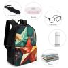 KLWQR Paper Cut Stars Travel Backpack Lightweight Large Capacity Laptop Backpack Casual Daypack for Men Women view 4