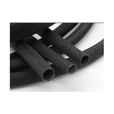 Braided Fiberglass Sleeve 600 Deg.C High Temperature Glass Fiber Tube Fiberglass Sleeving, for DIY Tubing Cable Sleeves 1pcs(Black,1.5mm x 2meters)