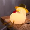 Yesinaly Duck Night Light for Kids, Cute Duck Touch Lamp for Bedrooms, Soft Silicone Rechargeable Nursery Nightlight for Classroom Decor Bedside Lamp Gifts for Baby Girls view 1