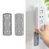 Desktop Socket Fixer Wall Socket Cable Management Wall Mounted Self Adhesive No Hole Power Strip Fixation Holder view 2