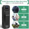 HKFUG Mini Body Camera HD 1080P Portable Video Recorder with 180 Rotatable Lens Wearable Camcorder with Night Vision Police Body cam for Sport/Delivery/Travel/Law Enforcement view 2