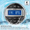 Herdio Marine Bluetooth Receiver -AM FM Radio and 4 inch Waterproof Speakers(2 Pairs)+Black Antenna for Boat Yacht ATV UTV view 2