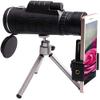 DCYEQRQ Mobile Phones Monocular Telescope with Compass and Tripod,Astronomical Refractor Telescope,Mini Telescope,Durable Outdoor Application view 1