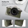 Andoer Portable Camera Protective Case Retro Style Camera Case Holder Carry Bag Bottom Opening Design with Shoulder Strap Replacement for Nikon Z fc Camera view 2