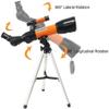 DCYEQRQ Telescope for Adults Astronomy Beginners,Kids Telescopes 70Mm with 41 Inch Adjustable Tripod,for Moon Observation Stargazing and Outdoor Adventures view 3