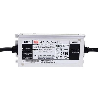 TorqCali XLG-100-24A 100W LED Driver Constant Current 24V 4.2A IP67 Waterproof for Horticulture Lighting, LED Grow Light, Greenhouse Lighting