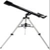 DCYEQRQ Portable Astronomical Telescope,Refractor Telescope for Kids and Astronomy Beginners with Lightweight Tripod,Phone Mount and Carry Bag,Perfect for Educational Gift (Silver+phonemou view 1