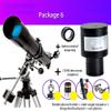 DCYEQRQ Astronomical Telescope for Observation80mm Caliber 900mm Focal Length Refracting Telescope for Kids Beginners,Travel Telescope with Carry Bag and Adjustable Tripod (Package 3 A) (P view 4