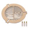 Mtlavishness Portable Scratch Proof 15. 012. 01. 0 Telescope Focusing Acrylic Space Plate Astronomical Telescope Accessories for Reflector Refractor Telescope Fish Bone Plate view 1