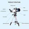DCYEQRQ Telescope for Kids& Beginners, 70Mm Aperture Astronomy Refractor Monocular Telescopes Portable Travel Telescope Fully Multi-Coated Optics with Tripod& Finder Scope view 3