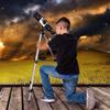 DCYEQRQ Telescope,Portable 350 X 50Mm Astronomical Refractor,Good Partner to View Moon and Planet,Perfect Astronomy Gifts for Beginners,No Tools Required view 2