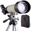 DCYEQRQ Outdoor Telescope,Telescope for Kids,Adults and Beginners,70mm Aperture 400mm Astronomical Refractor Telescope,Portable Travel Telescope with an Adjustable Tripod (Package 4 A) (Pa view 1