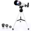 Telescope Gift Astronomical Telescope Zoom 90X Outdoor Monocular Space Telescope with Tripod 360/50mm Spotting Scope for s Beginners (50/360 Silver) view 1